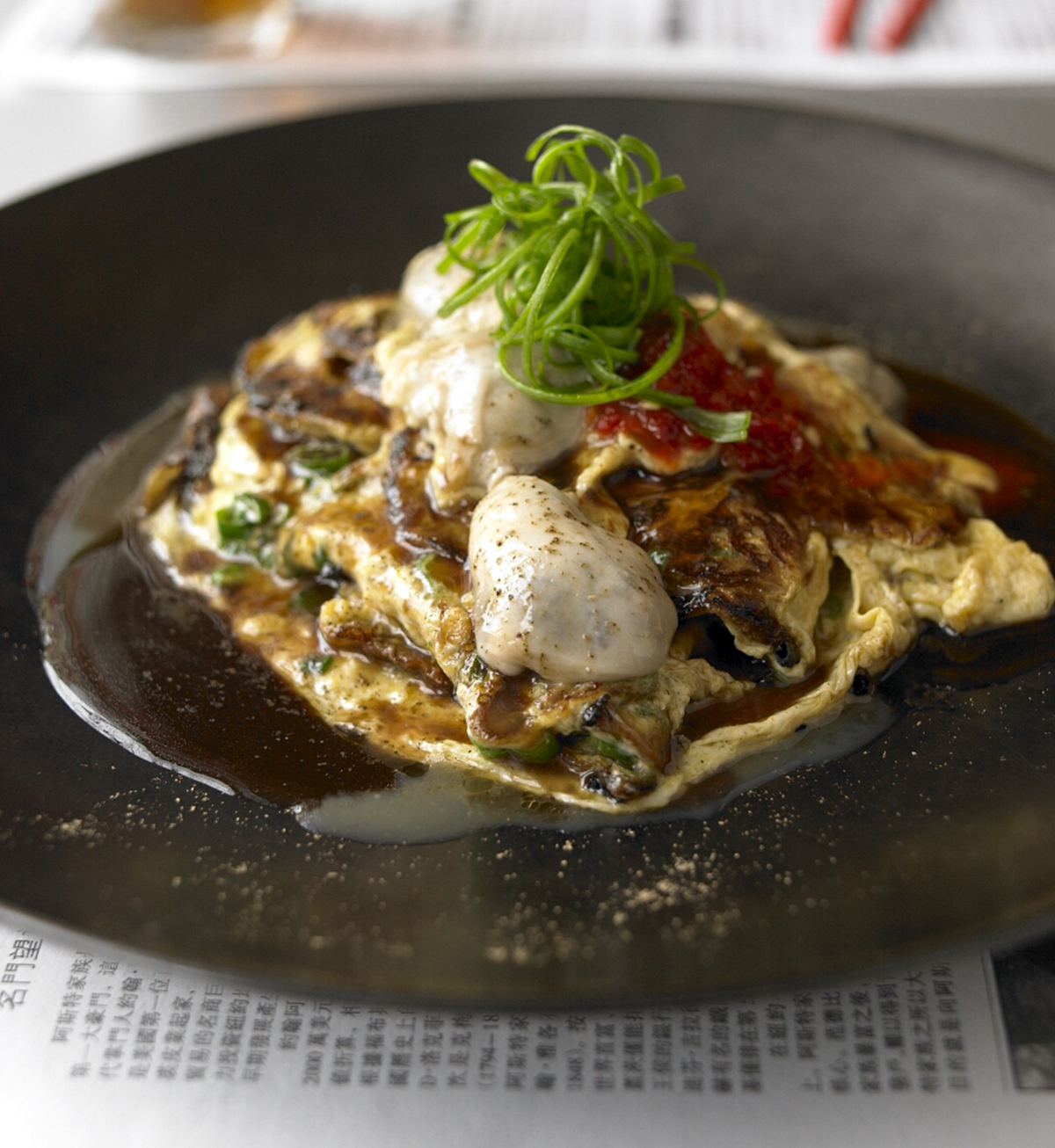 myers and chang oyster omelet