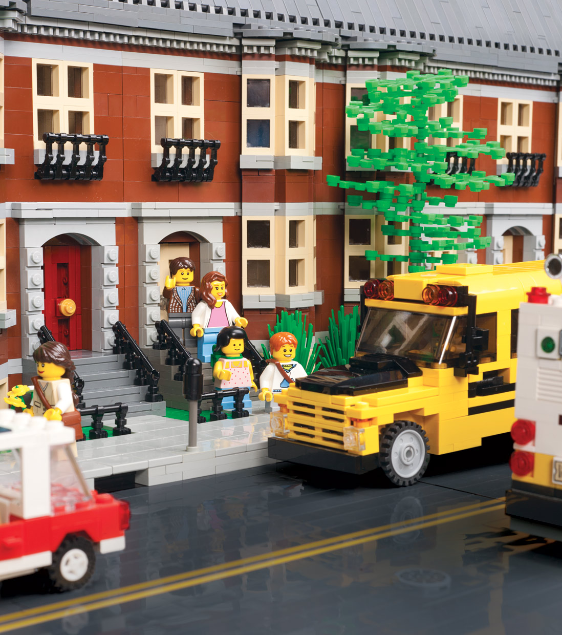 model by david eaton and jonathan dallas/nelug. photograph by Jérôme Eno. LEGO, Brick and Knob configurations, and Minifigure are trademarked products of the LEGO Group, which is not affiliated with  Boston  magazine.