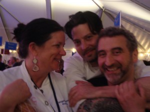 Chefs Angela Raynor, Sam Mason and Cesare Casella