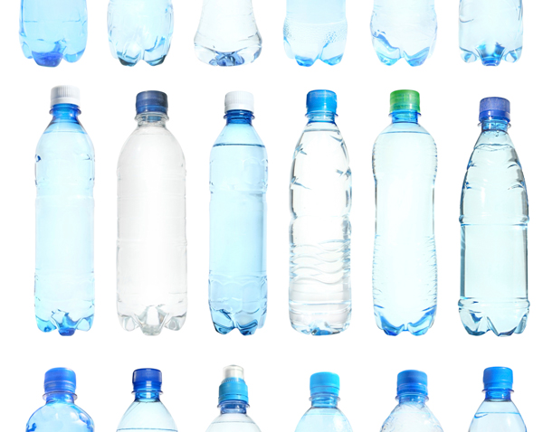 disposable plasic water bottle