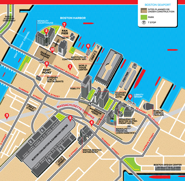 seaport district map