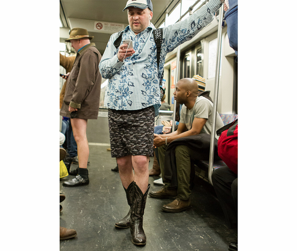 no pants subway ride boston 2013 photo