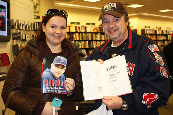 fans show off their francona books