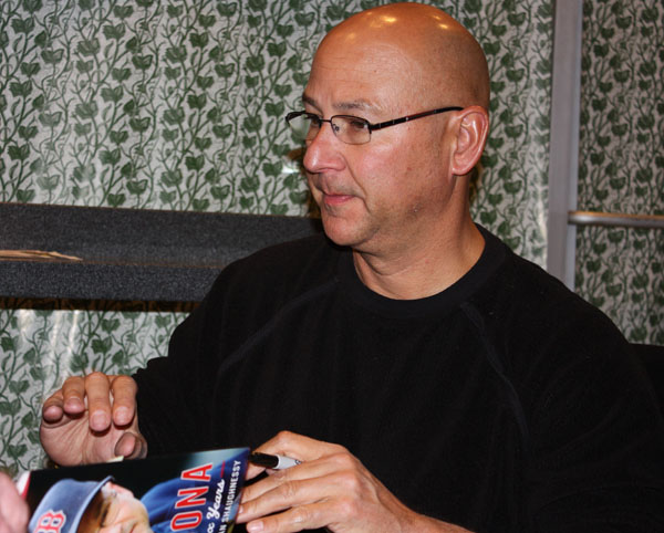 Terry Francona signing books