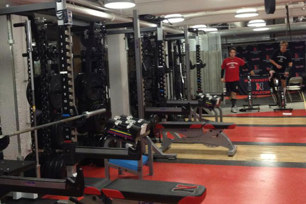 weight room at Northeastern