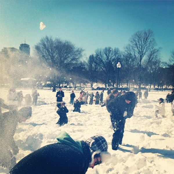 boston common snowball fight nemo