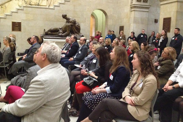 The crowd at Massachusetts Rare Disease Day