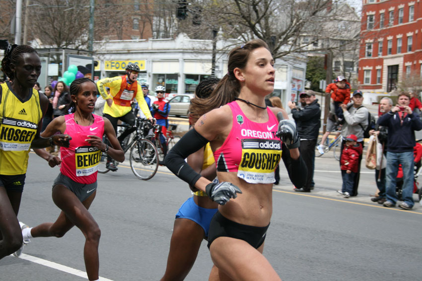 Kara Goucher will be vying for a top spot in this year's marathon (Photo via Stewart Dawson/Flickr)