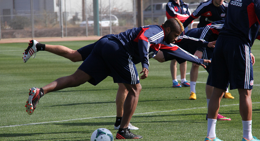 Revs players at practice. Photo provided.