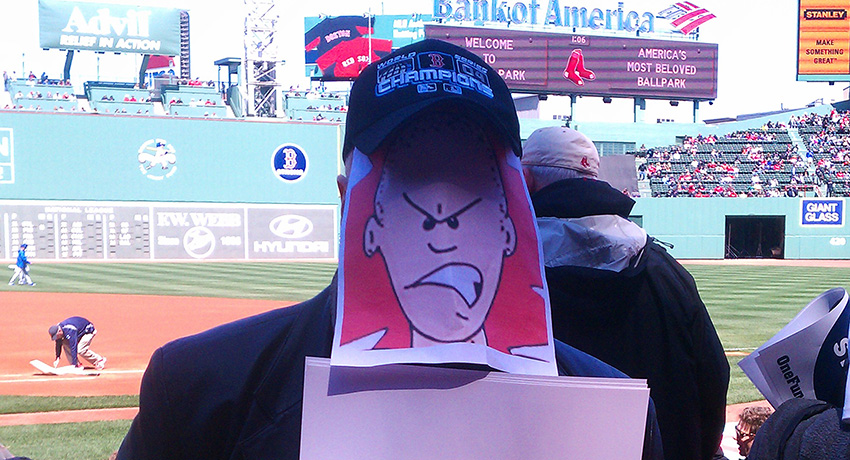 The Rabid Monk at Fenway. Brian Collins is there somewhere. (Photo provided)