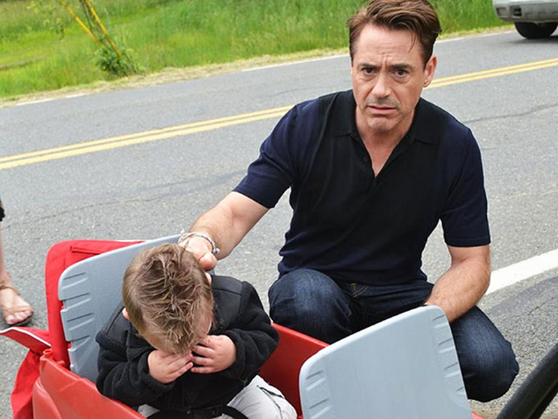 Robert Downey Jr. Jaxson Denno Iron Man Crying Photo