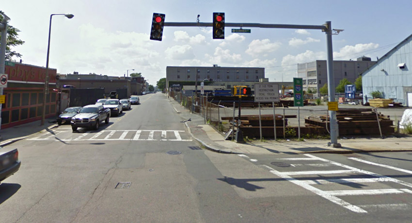 Proposed site on the right. Left: Murphy's Law