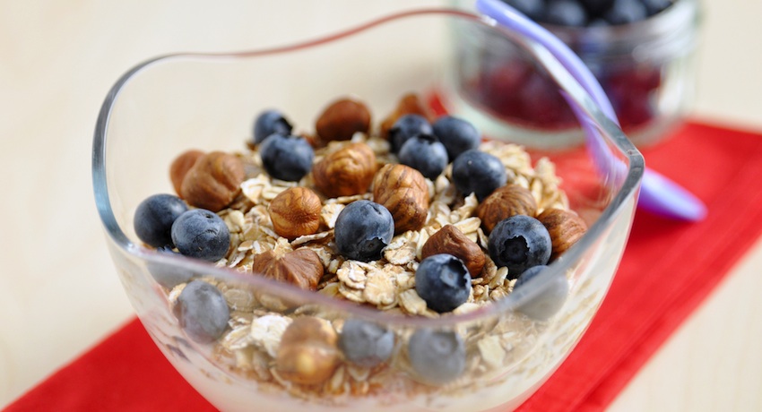 Yogurt with granola image via Shutterstock.