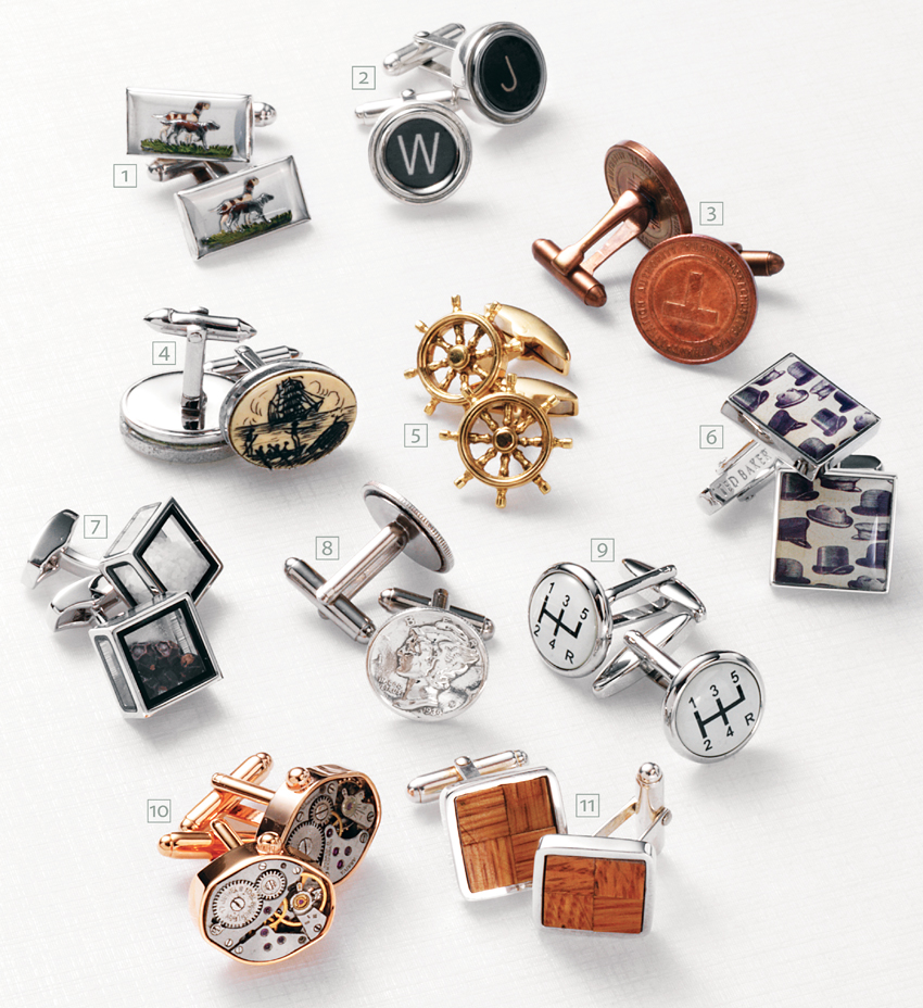 Off the Cuff: 11 Wedding Cufflinks for the Groom with Character