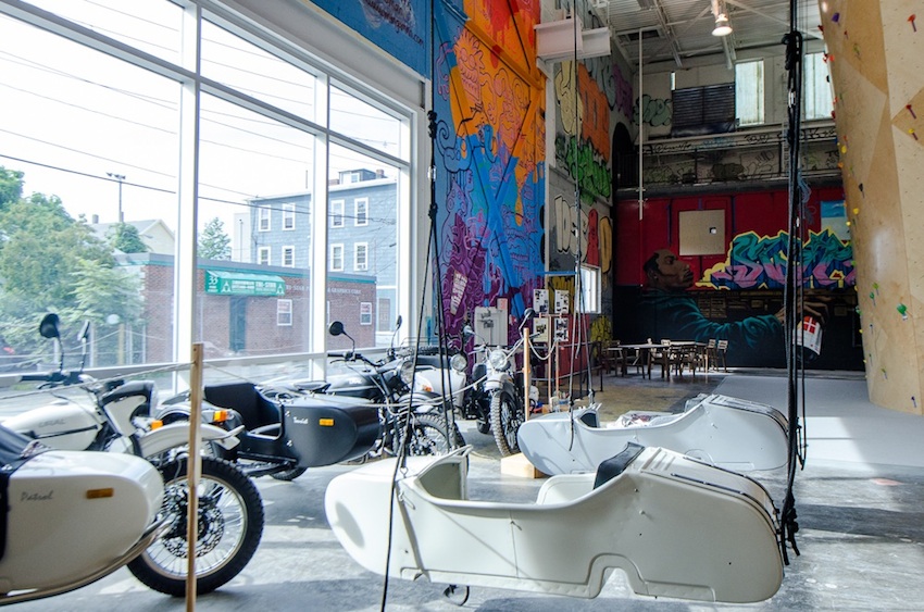 The art inside of BKB Somerville is local. Photo by Natalya Boltukhova of Pedal Power Photography.