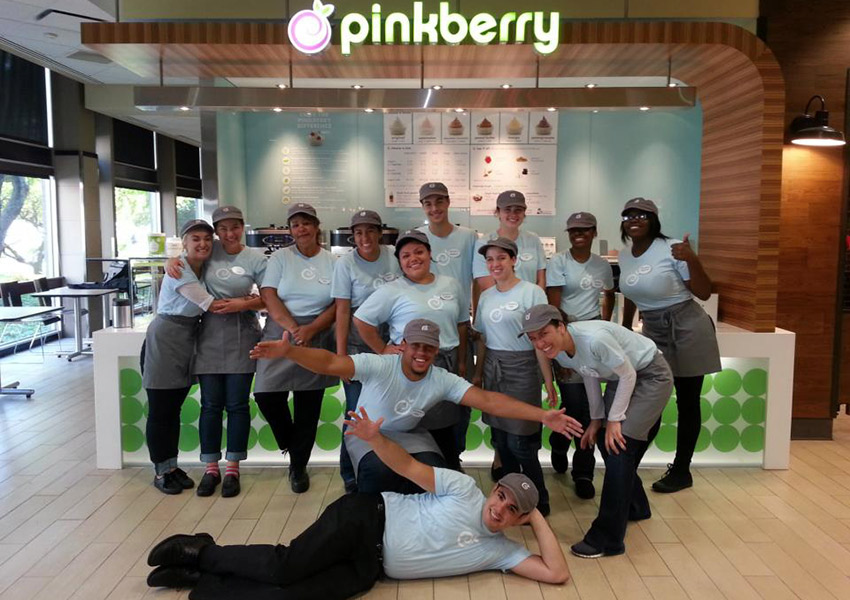 The Pinkberry team at Boston University. Photo via Facebook. 