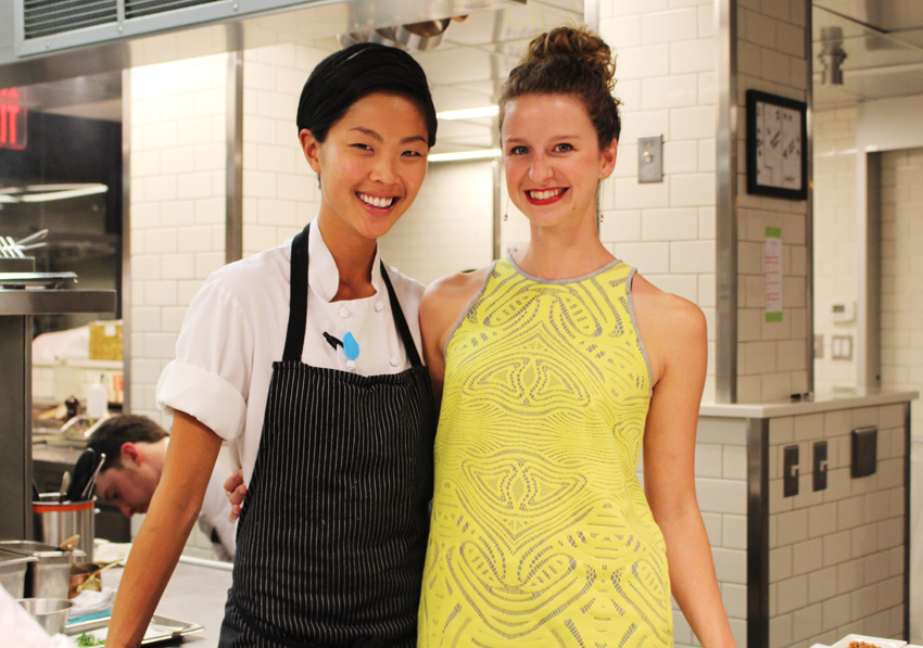 Kish poses with Meredith Gallagher, General Manager at Menton.