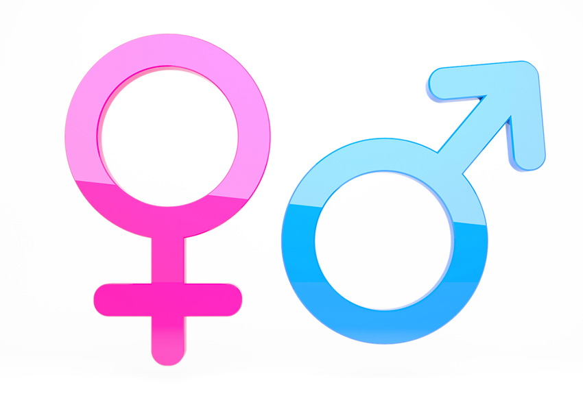 Male/female signs image via shutterstock