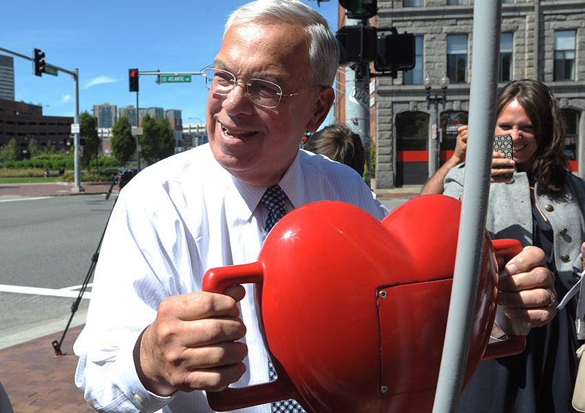 Mayor Menino has heart. Photo provided. 