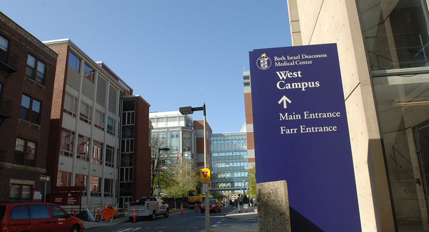 Beth Israel West Entrance exterior photo via Beth Israel Deaconess Medical Center Flickr