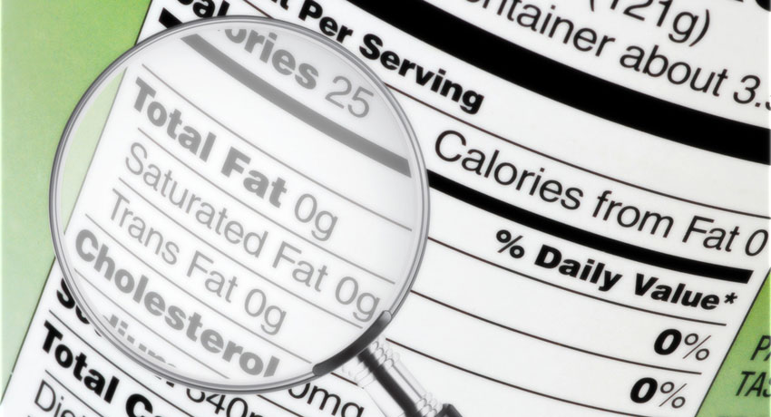 Nutritional facts image via shutterstock