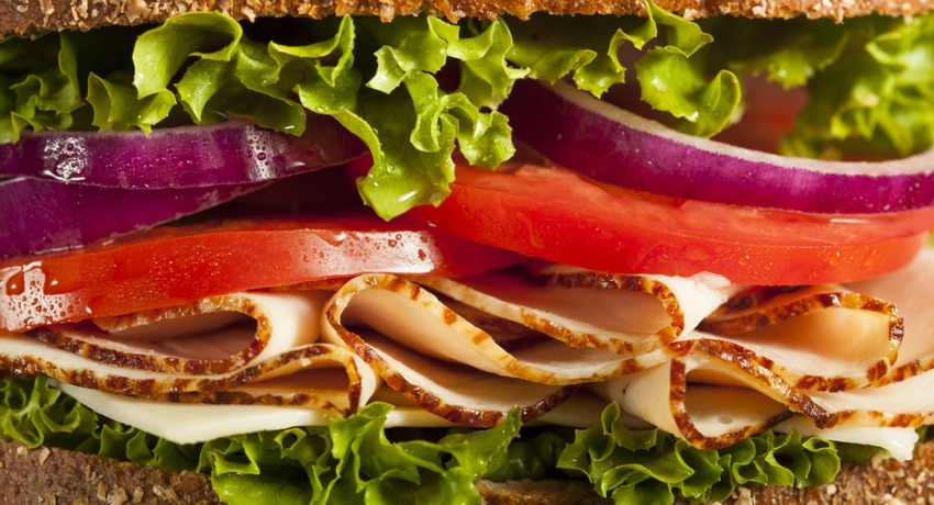 Turkey sandwich photo via shutterstock