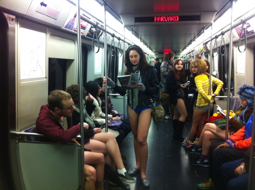 No Pants Subway Ride By @BostonTweet