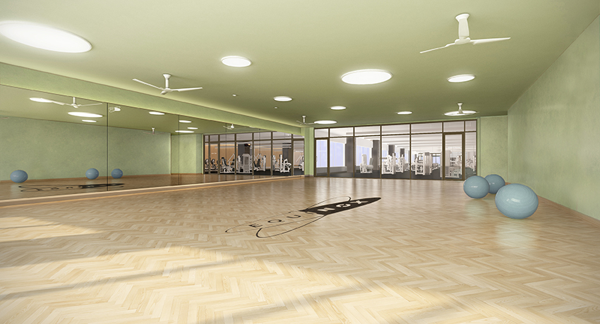 group fitness room