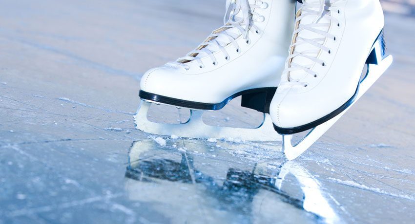 Ice skating image via shutterstock
