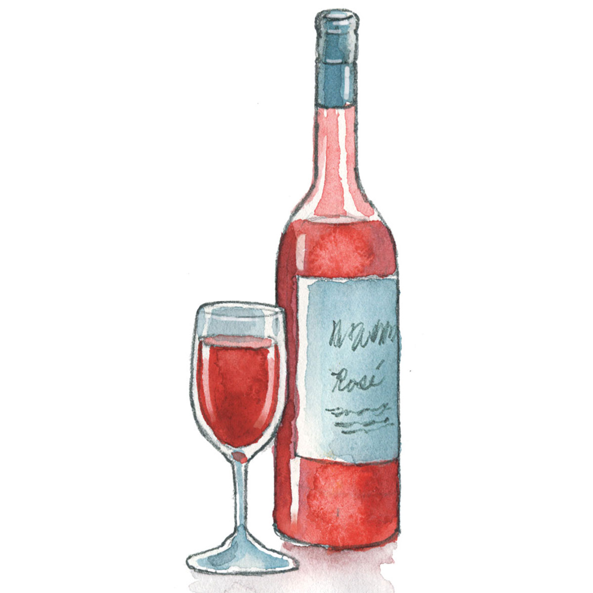 winter rosé wine