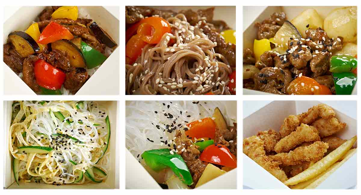 Take out food boxes image via shutterstock