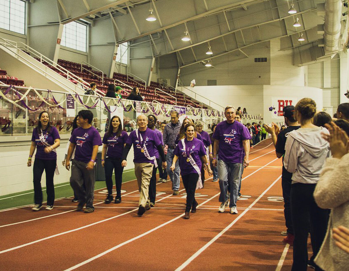 Survivor Lap at Boston University Relay for Life. Photo provided by BU Relay Committee. 