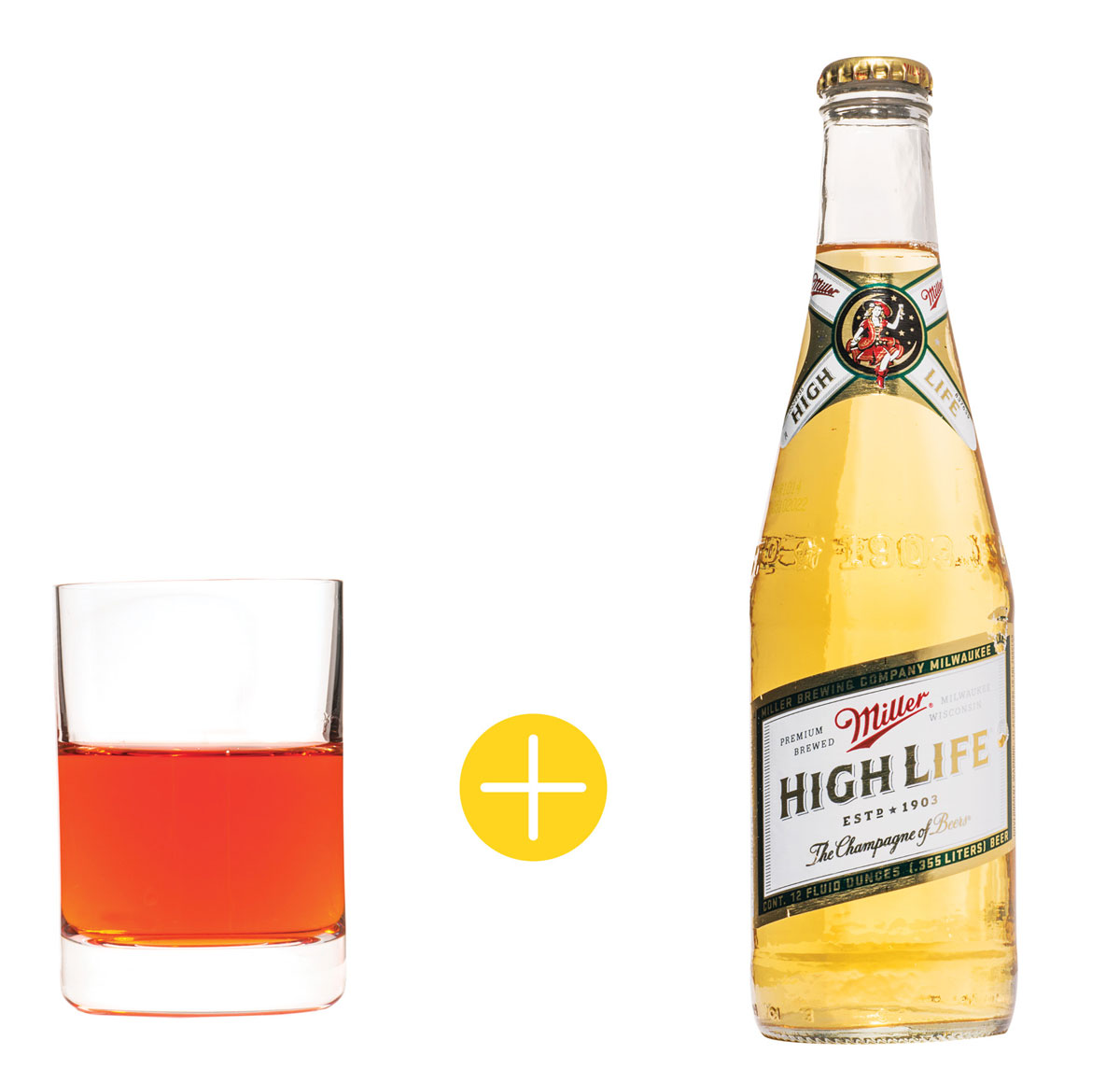 Aperol with Miller High Life