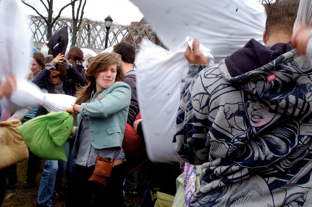 Pillow Fight Photo Uploaded by Ethan M. Long on Flickr