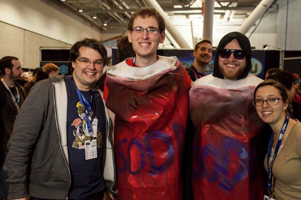 Soda Drinker Creators with Fans at PAX East