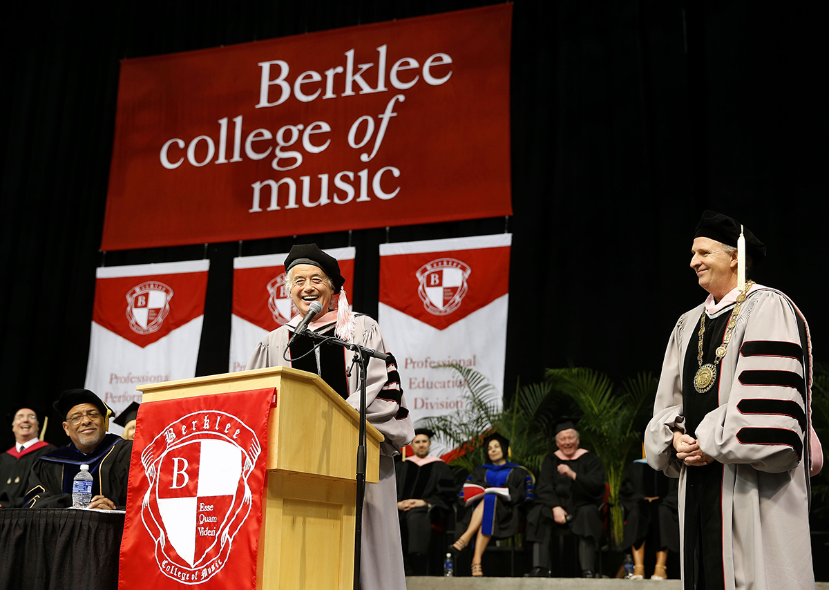 Watch Jimmy Page's Commencement Speech at Berklee College of Music