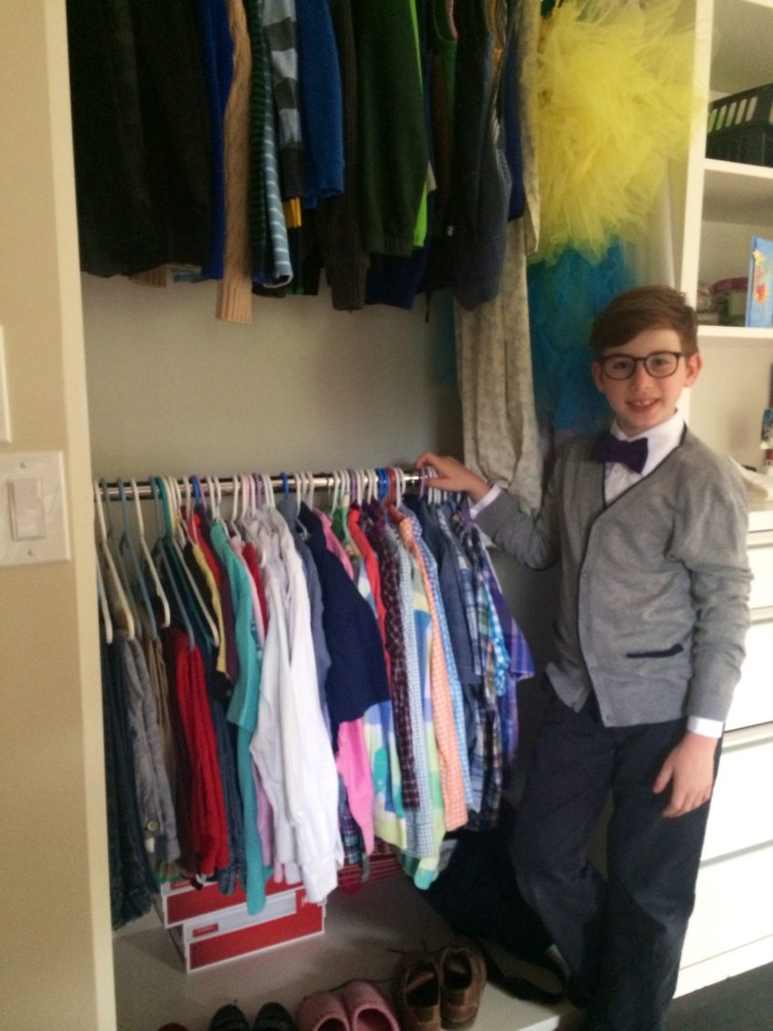 Tobias Otting in front of his closet / Photo by Laura Gassner Otting