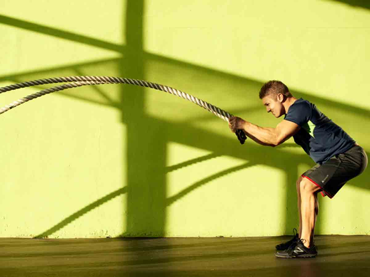 Parker working the ropes. Photo provided.