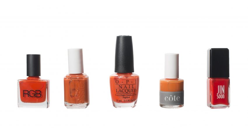 Orange polishes to add to your mani-pedi rotation in warmer months / Photo by Sarah Morse
