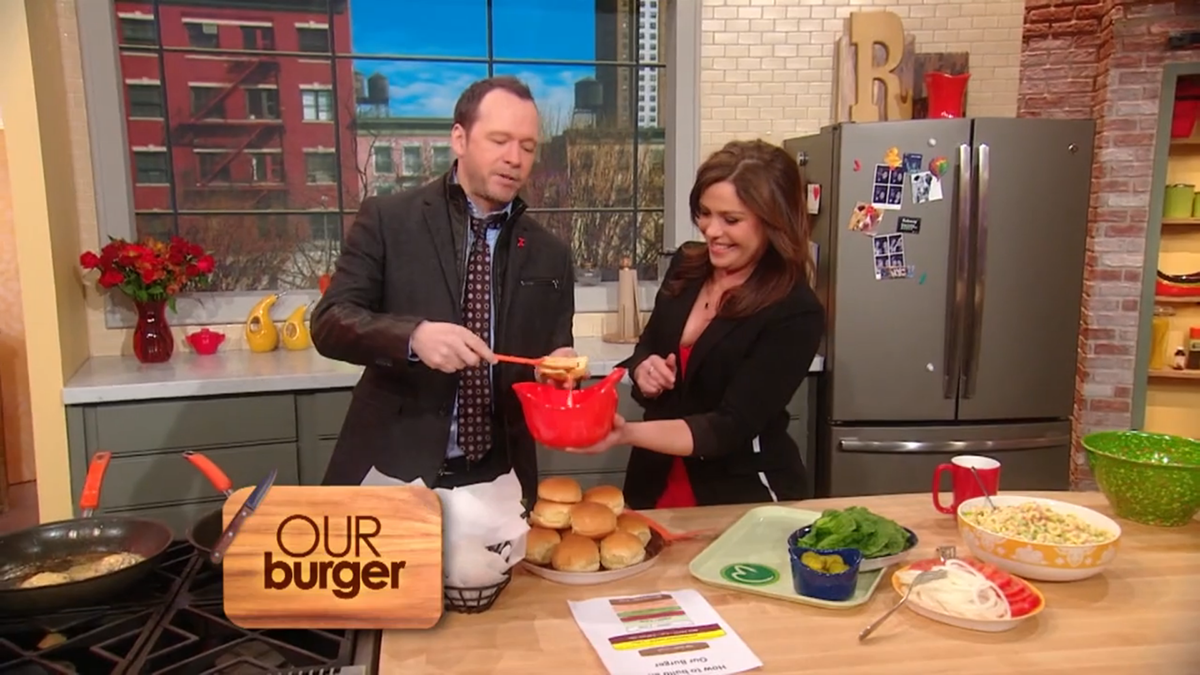 donnie wahlberg rachael ray wahlburgers our burger recipe