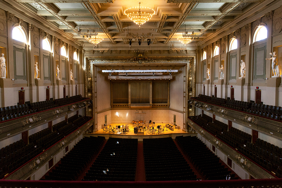 symphony hall interior centered