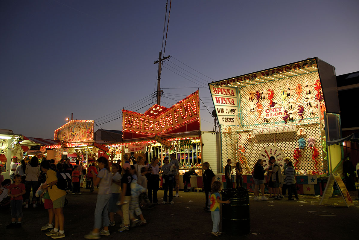 The Topsfield Fair midway.  Photo by Christian Madden on Flickr/ Creative Commons