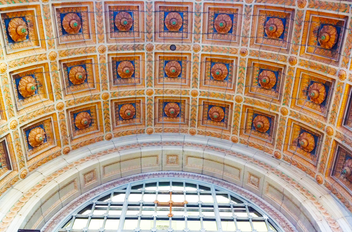 Don't forget to look up. The building's entrance. Photo by melissa malamut