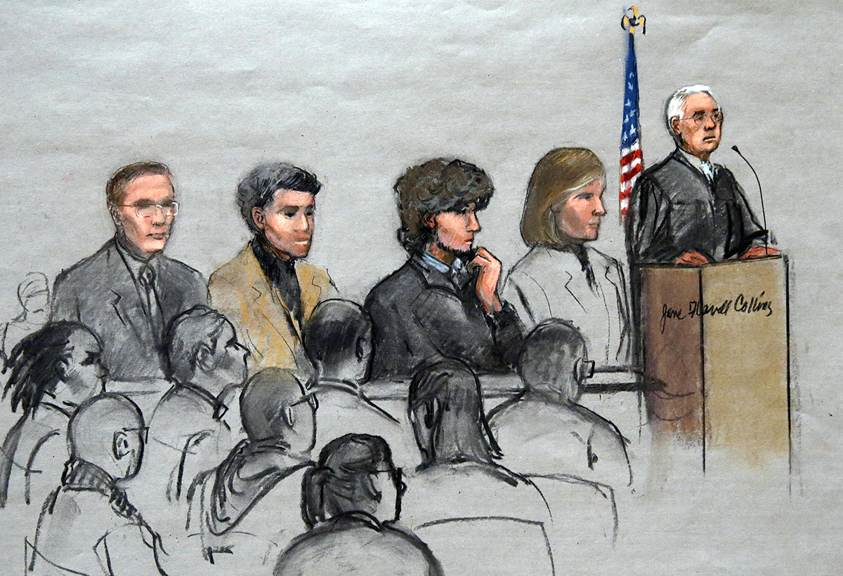 Tsarnaev court drawing
