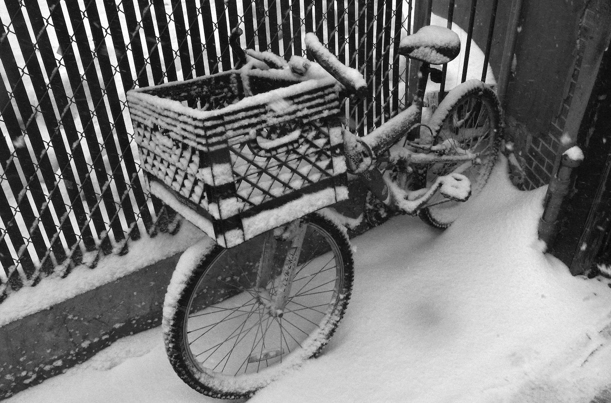 Frosted delivery bike image by Luis Roca on Flickr