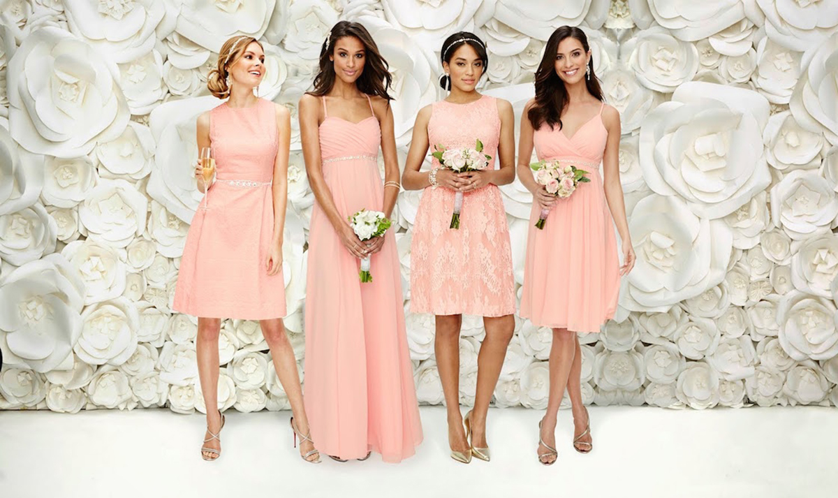 eva mendes bridesmaid dresses pink