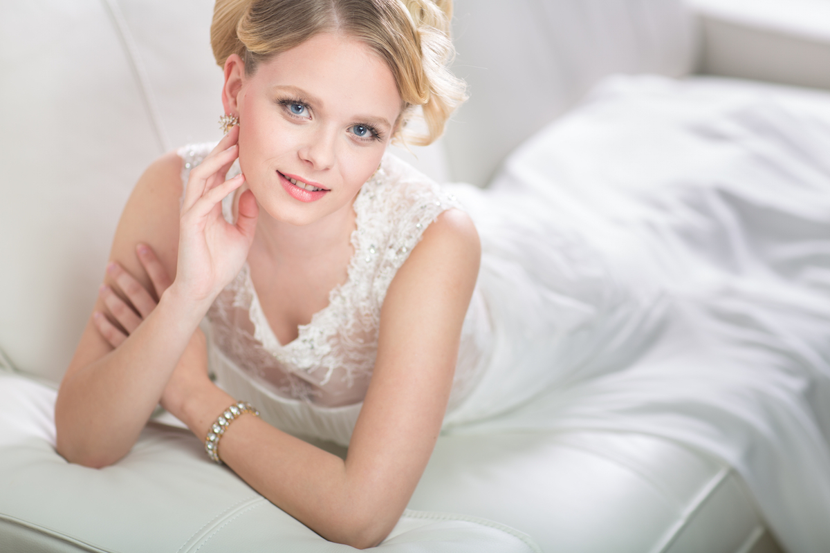 Gorgeous bride on her wedding day via Shutterstock