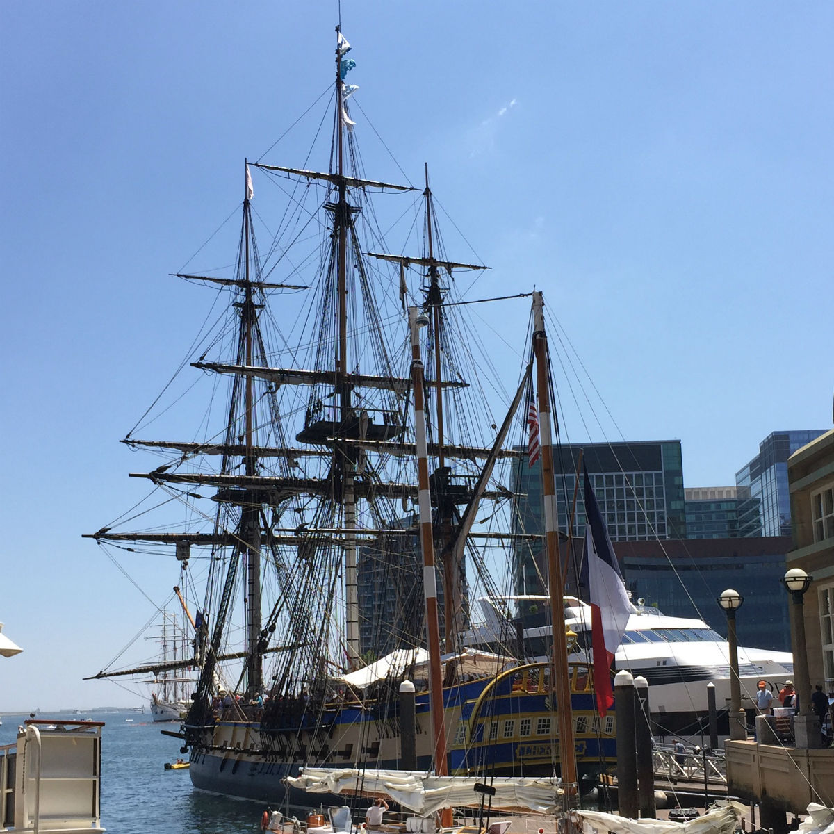 The Hermione in Rowes Wharf on July 11-12 / Photo by Shaula Clark