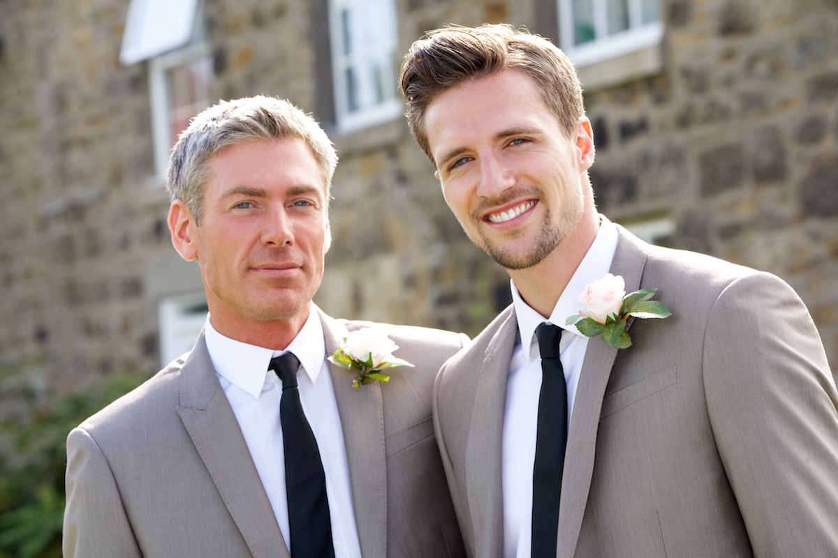 Best Man And Groom At Wedding via Shutterstock