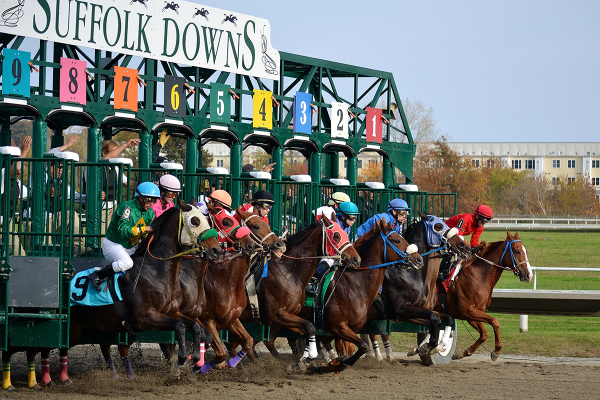 Horses racing at Suffolk Downs / Photo By bradfordst219 On Flickr Creative Commons